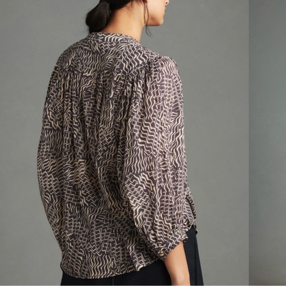 Pilcro Sydney Patterned Dolman Sleeve Blouse from Anthropologie - Picture 10 of 11